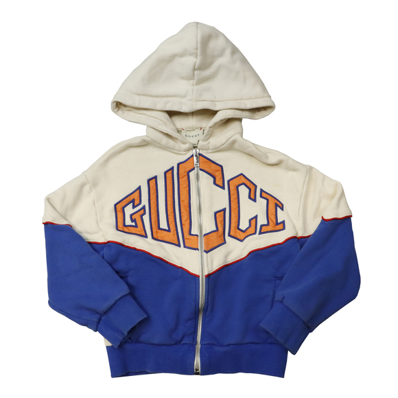 Gucci Other - Baby Gucci Logo Applique Zip Hoodie Size 110 4Y